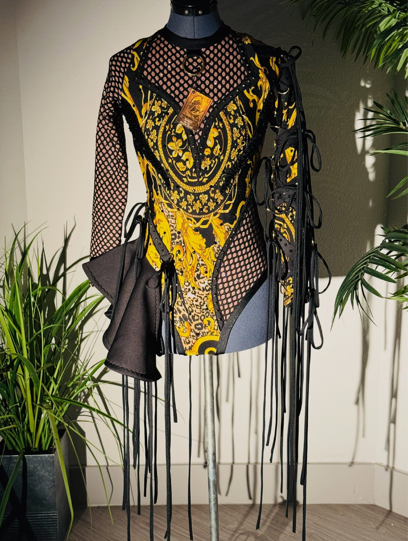 Inspired Designer Print <br> Dance Fit Black & Gold