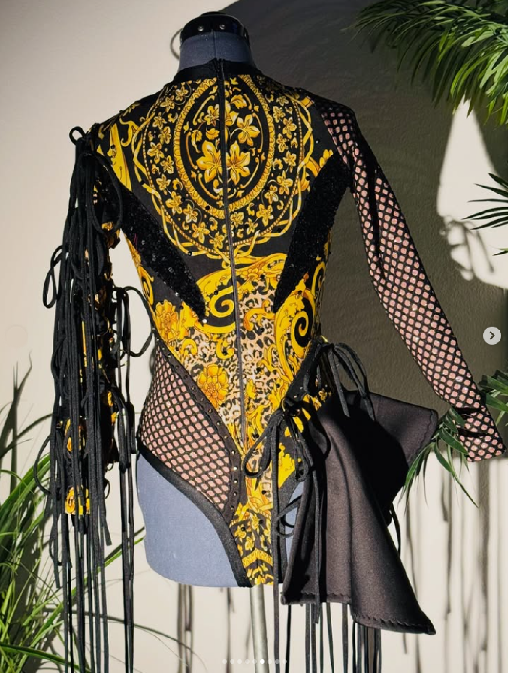 Inspired Designer Print <br> Dance Fit Black & Gold - Image 2